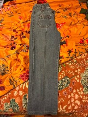 Sezane Classic Women's Blue Straight-Leg Jeans